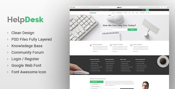 Helpdesk | Knowledge Base | Wiki | FAQ PSD Template
           TFx