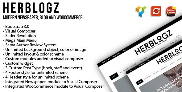 HerBlogz - Clean WP Multiconcept Magazine Theme
           TFx
