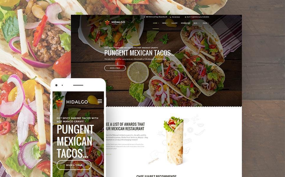 Hidalgo - Mexican Food Restaurant WordPress Theme TMT