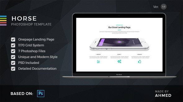 Horse App - PSD Template
           TFx