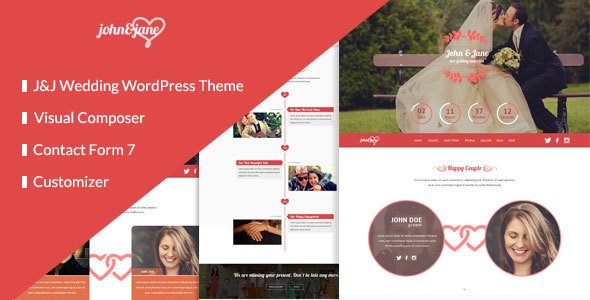 J&J - Responsive WordPress Wedding Theme
           TFx