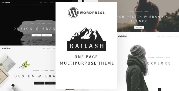 Kailash - Minimal & Versatile Multi-Concept One page WordPress Theme
           TFx