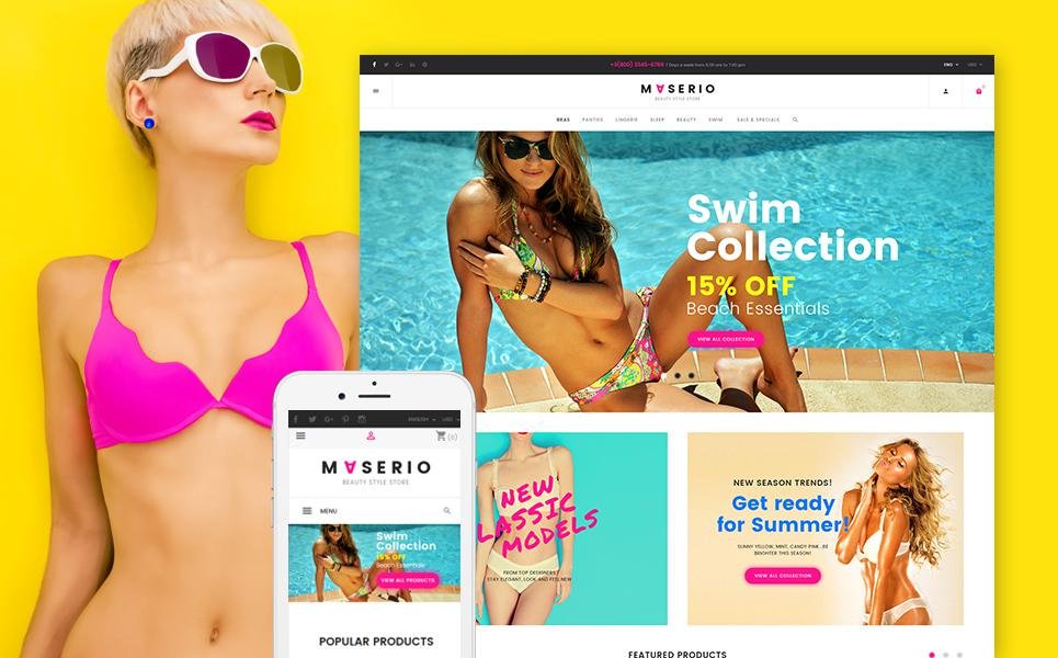 Maserio - Lingerie Responsive PrestaShop 1.7 theme TMT
