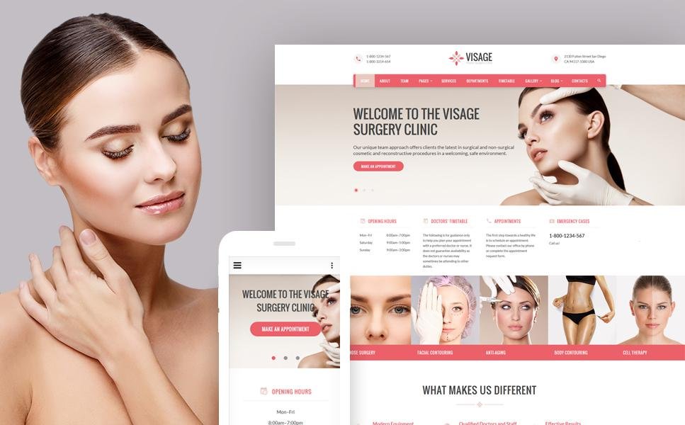 Plastic Surgery Responsive Website Template TMT