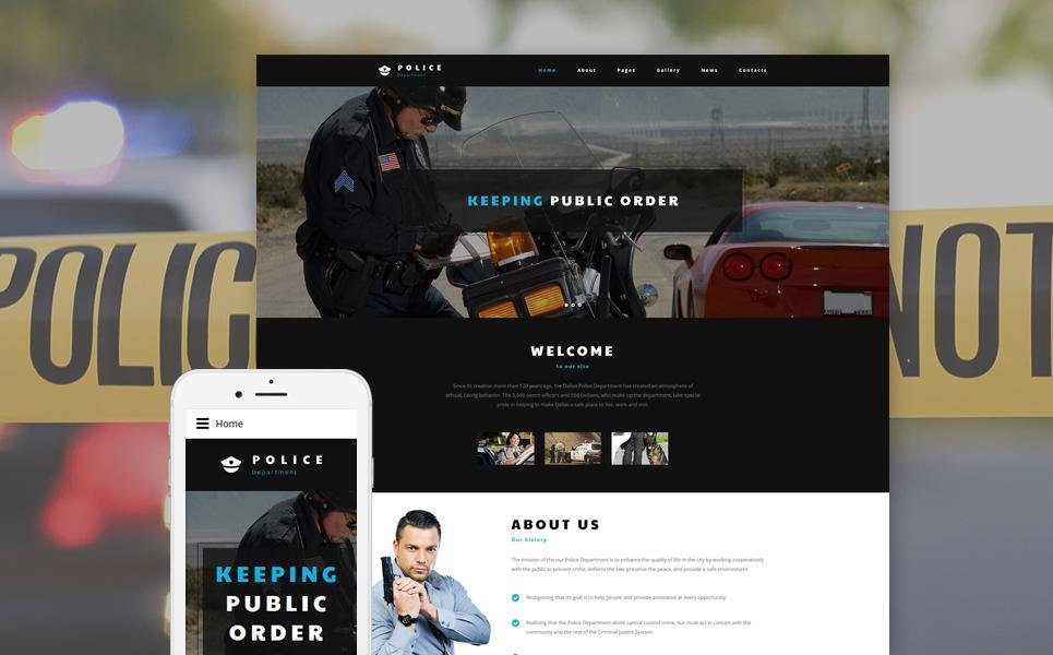 Police Department Joomla Template TMT