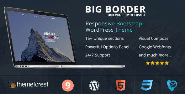 Responsive Multi-Purpose Landing Page -- BIG Border
           TFx