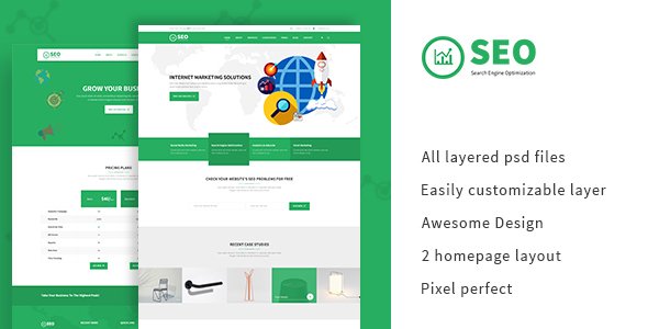 SEO PRO - Search Engine Optimization & Marketing PSD Template
           TFx