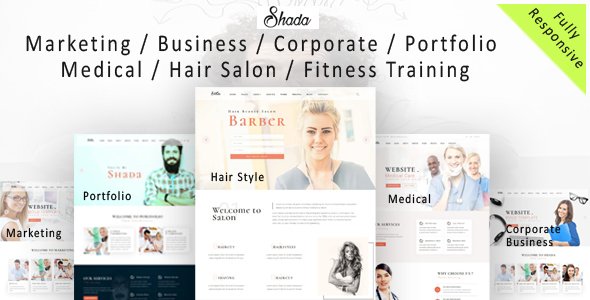 Shada - Responsive  one page and multipurpose HTML template
           TFx