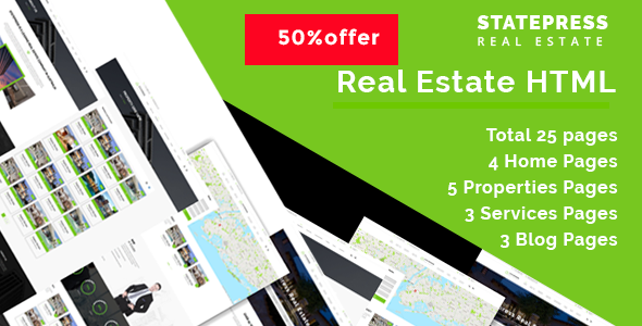 StatePress || - Real Estate HTML5 Template
           TFx