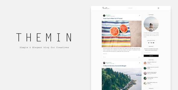 TheMin - Simple & Elegant WP Blog Theme
           TFx