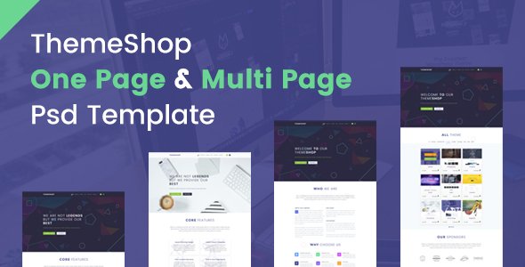 ThemeShop - One Page & Multi Page PSD Template
           TFx