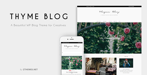 Thyme - A Personal Blog Theme for WordPress
           TFx