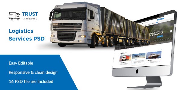 Trust Transport - Transportation and Logistics PSD Template
           TFx
