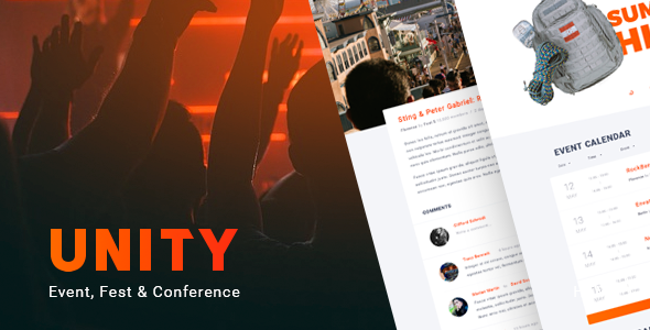 Unity – Event, Fest & Conference HTML Template
           TFx