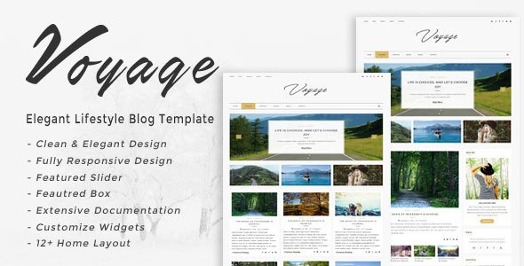 Voyage - Elegant Lifestyle Blog Template
           TFx