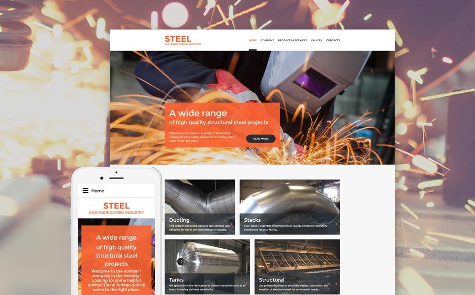 Welding Responsive Website Template TMT