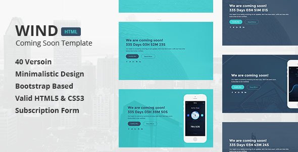 Wind - Coming Soon Template
           TFx