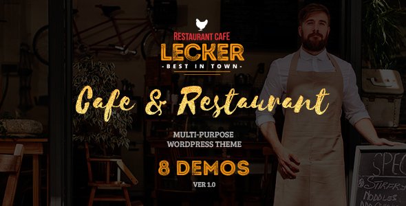 Cafe & Restaurant Theme | Lecker Restaurant
           TFx