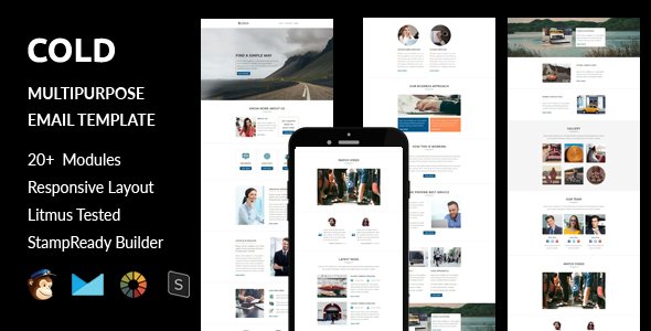 Cold - Multipurpose Responsive Email Template + Stampready Builder
           TFx