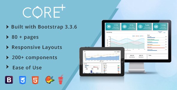 Core Plus - Ultimate Admin Template + Laravel blade files
           TFx
