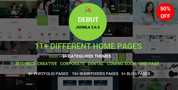Debut - The Multi-Purpose Responsive Joomla Theme
           TFx