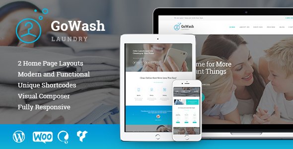 GoWash - Dry Cleaning & Laundry Service WordPress Theme
           TFx