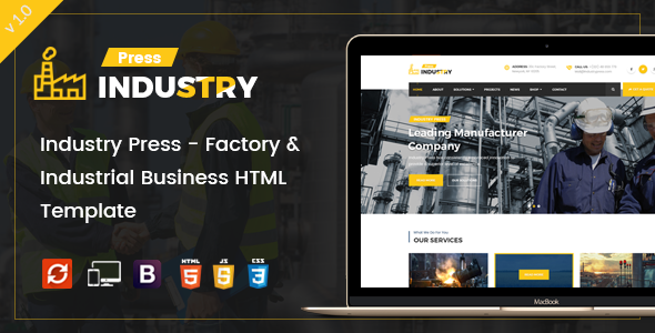 Industry Press - Factory & Industrial Business HTML Template
           TFx