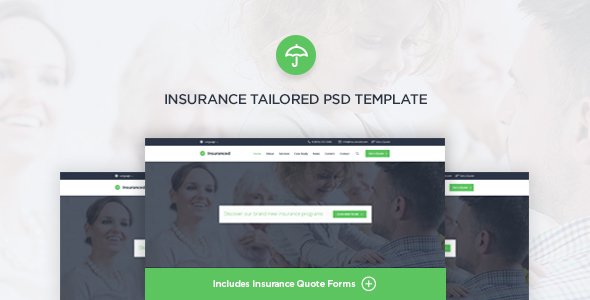 Insuranced - Insurance PSD Template
           TFx