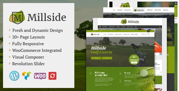 Millside - Golf and Sport WordPress theme
           TFx
