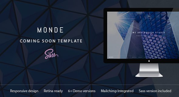 Monde — Creative Coming Soon & Maintenance Mode Template
           TFx