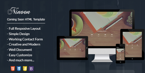 NINOON - Coming Soon HTML Template
           TFx