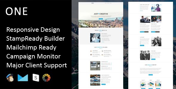 One - Multipurpose Responsive Email Template + Stampready Builder
           TFx