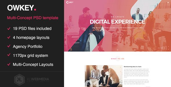 Owkey - Multi-Concept Portfolio PSD template
           TFx