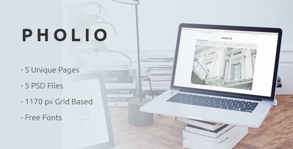 PHOLIO - Modern & Clean Photography Theme
           TFx