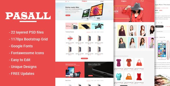 Pasall - Modern eCommerce PSD template
           TFx