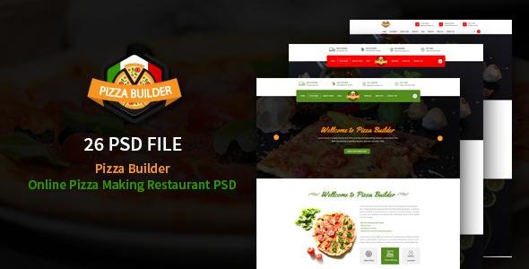 Pizza Builder- Online Pizza Making Restaurant PSD
           TFx