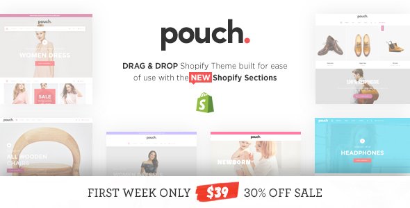 Pouch - Responsive Drag and Drop Shopify Theme
           TFx