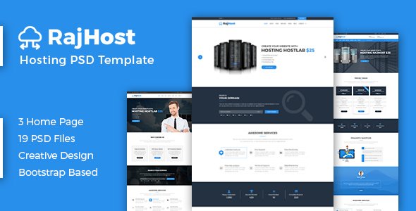 RajHost - Web Hosting with WHMCS PSD Template
           TFx