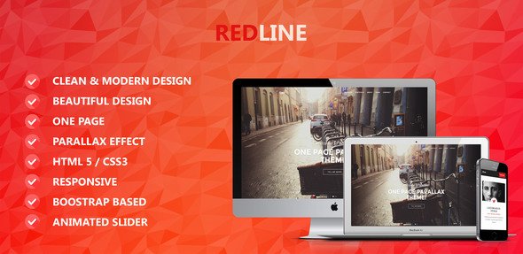 Redline One Page Parallax Theme
           TFx