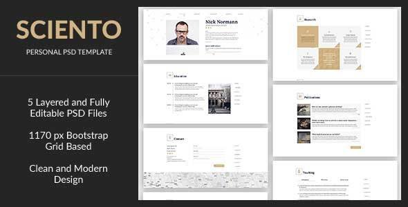 Sciento — PSD Personal Page for Scientists
           TFx