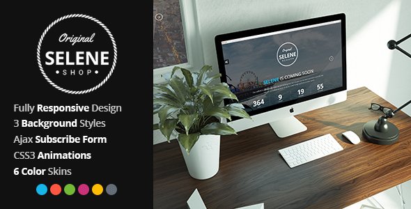 Selene - Responsive Coming Soon Template
           TFx