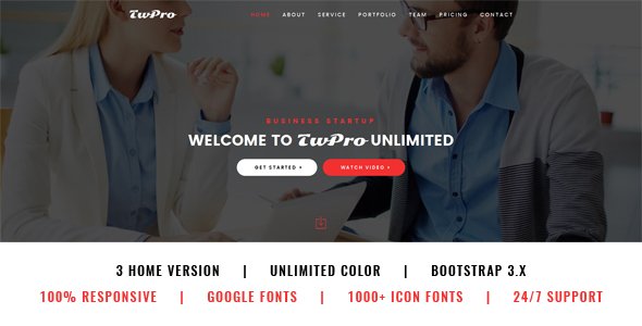 TwPro - Startup Landing Page
           TFx