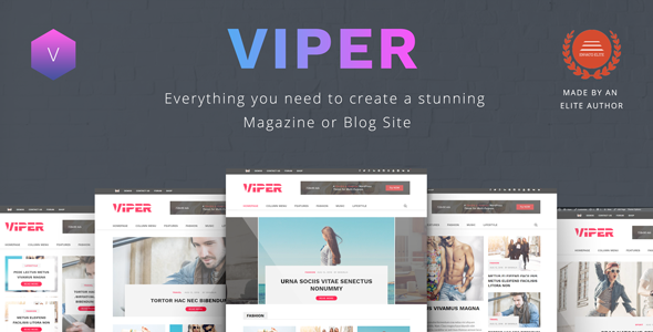 Viper - Multi Purpose Newspaper / News / Magazine / Blog WordPress Theme
           TFx