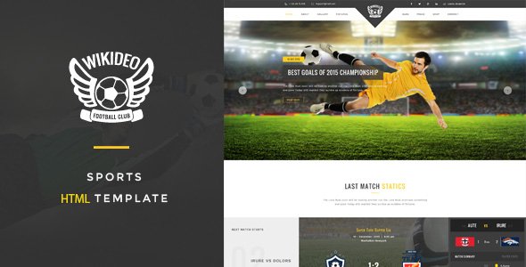 Wikideo Sports - Soccer and Football HTML Template
           TFx