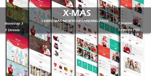 X-MAS - Multipurpose Responsive HTML Landing Page
           TFx