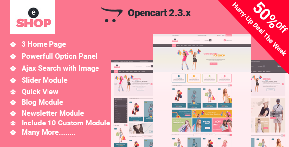 eShop-Multipurpose OpenCart Template
           TFx