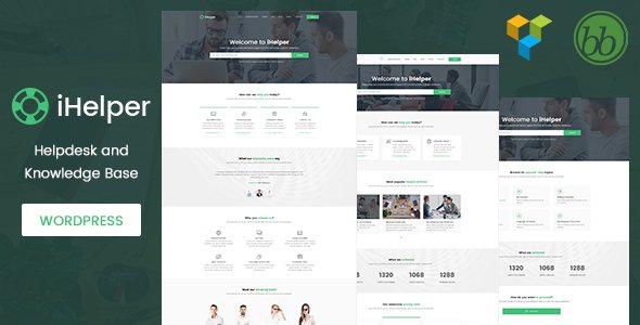 iHelper - Helpdesk and Knowledge Base WordPress Theme
           TFx