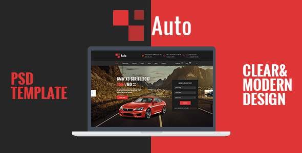 AUTO – Modern Car Rental Service PSD Template
           TFx