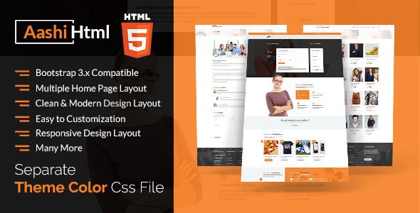 Aashi Multipurpose Responsive HTML Template
           TFx