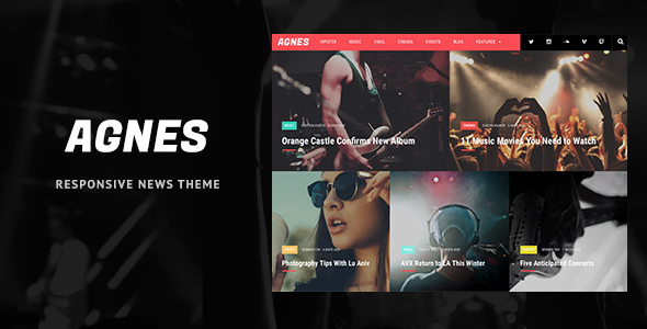 Agnes - Responsive WordPress News Theme
           TFx